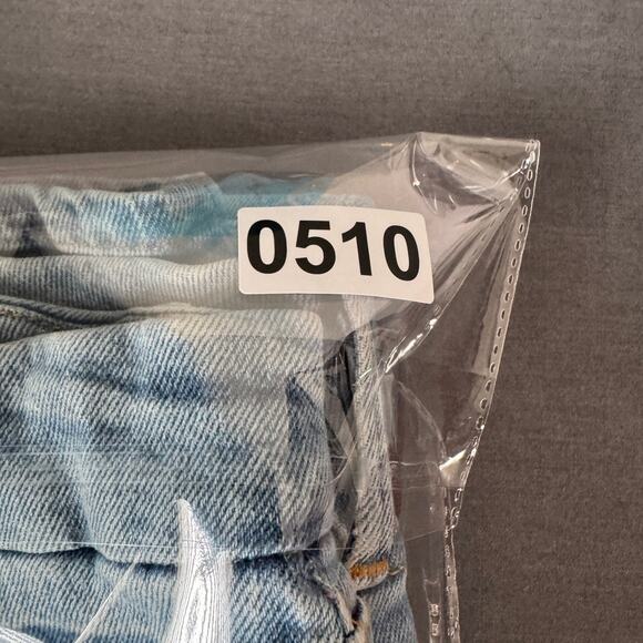 Good American Jeans Womens 14/32 Light Blue Skinny Split Hem High Rise Casual - Picture 14 of 14